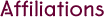 Affiliations